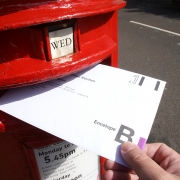 Postal vote being posted