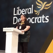 Sarah Brown at Conference